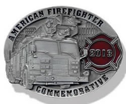 2013 American Firefighter Commemorative buckle